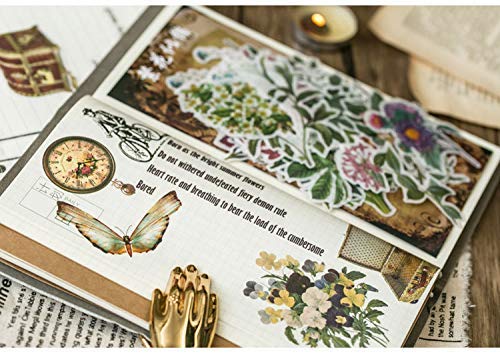 HASTHIP 60 Washi Tape Paper Sticker Vintage Plant Bird Sticker Flower Sticker for DIY Scrapbooking Diary Albums Tea Cup Laptop Notebook Decoration (Flower and Bird) HASTHIP 60 Washi Tape Paper Sticker Vintage Plant Bird Sticker Flower Sticker for DIY Scrapbooking Diary Albums Tea Cup Laptop Notebook Decoration (Flower and Bird)